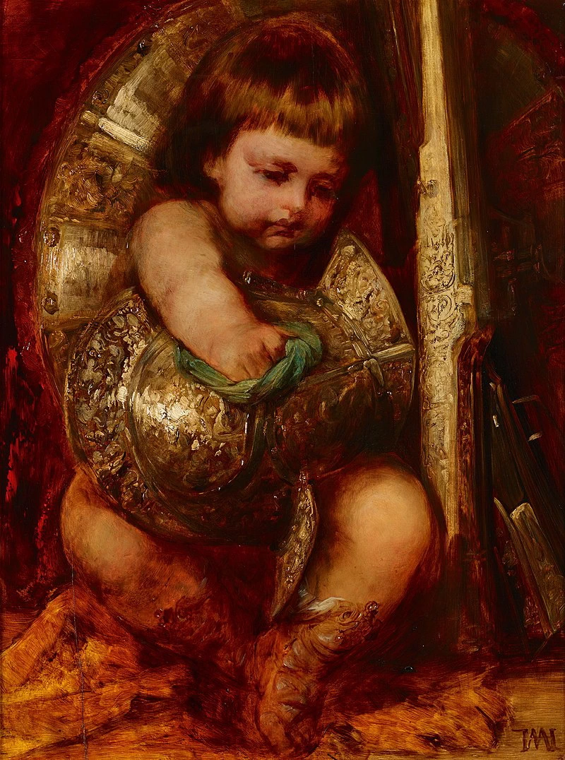 Putto che pulisce la corazza di Marte - Österreichische Galerie Belvedere